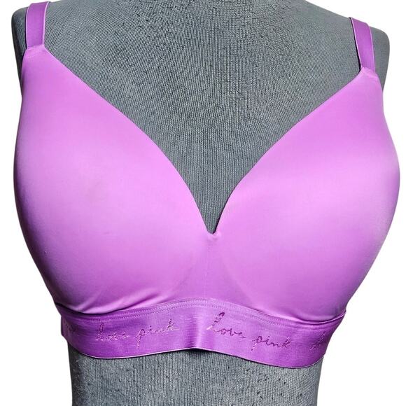 Pink by Victoria Secret Wear Everywhere Wireless Pushup Bra Size 40DD - Picture 1 of 3